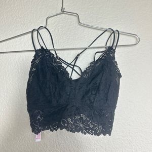 VS PINK Black Bralette Size MED